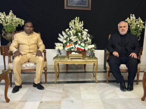 Dr. K. A. Paul hosted today by the Iranian representative Dr Abdul Majid Hakeem Ilahiand and the Iranian Ambassdor in New Delhi, Calls for Immediate Ceasefire and 72-Hour Window for Peace Talks