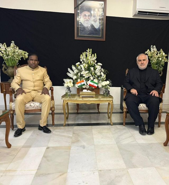 Dr. K. A. Paul hosted today by the Iranian representative Dr Abdul Majid Hakeem Ilahiand and the Iranian Ambassdor in New Delhi, Calls for Immediate Ceasefire and 72-Hour Window for Peace Talks